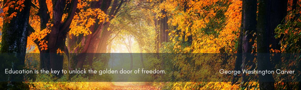Education is the key to unlock the golden door of freedom. George Washington Carver